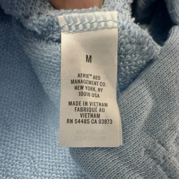 Aerie Womens Sweat Shorts Set Of 2 Sz Medium Blue Green Pull On Pockets Lounge - Picture 7 of 9